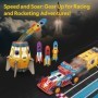 Joc Educativ STEM National Geographic puzzle 3D Lansator de rachete si masinuta de curse 88 piese